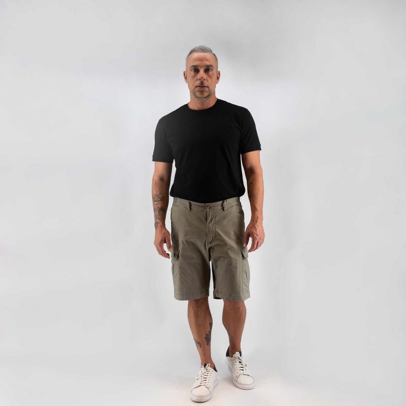 Βερμούδα Cargo Guy Laroche λαδί regular fit GLES16521_71154_94 - Image 4