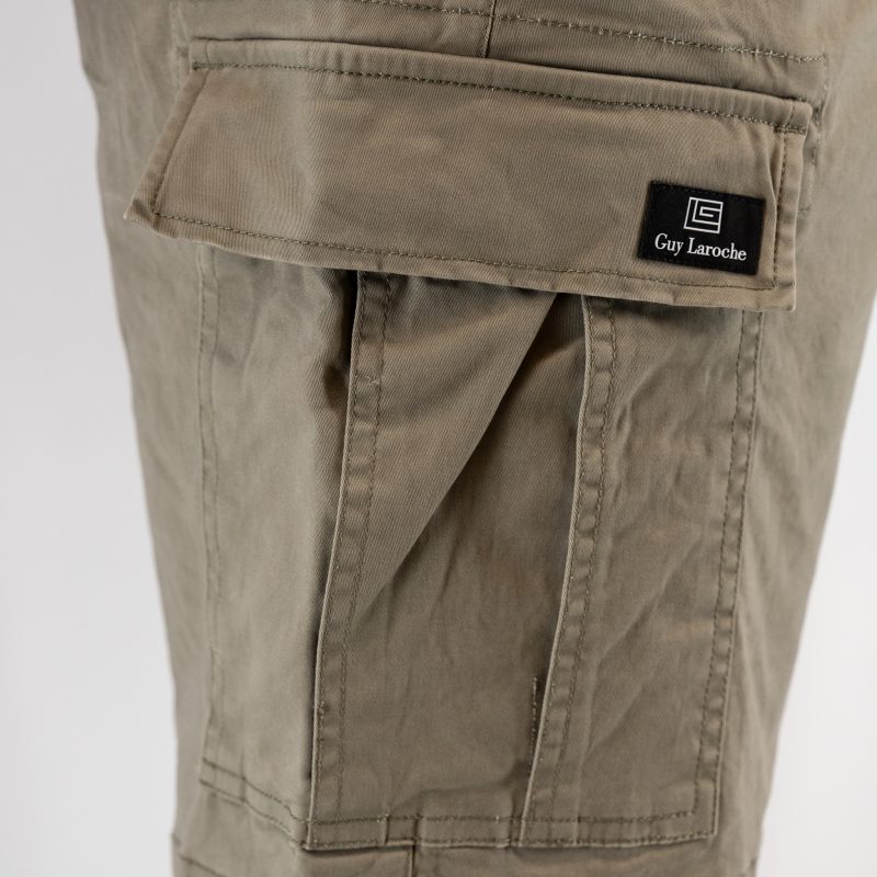 Βερμούδα Cargo Guy Laroche λαδί regular fit GLES16521_71154_94 - Image 8