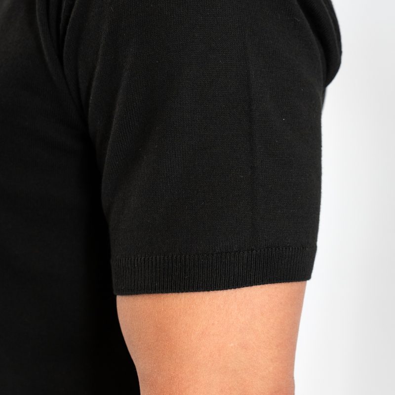 Πλεκτό polo Guy Laroche μαύρο modern fit GLES17204B_17 - Image 3
