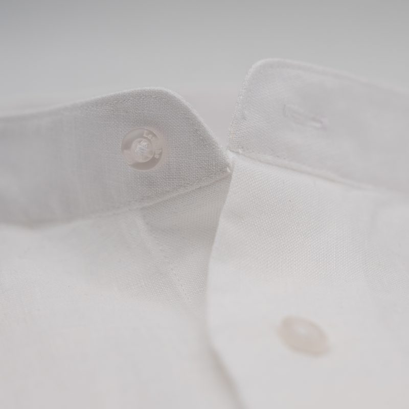 Πουκάμισο λινό ΜΑΟ Guy Laroche λευκό regular fit GLES18203_MAO_1 - Image 3