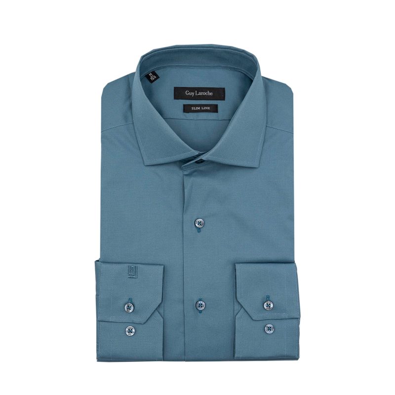 Πουκάμισο Guy Laroche στο χρώμα της μέντας fit line GLES18244_SL_6