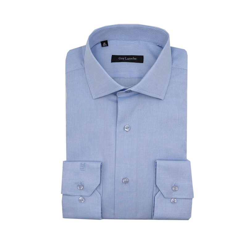 Πουκάμισο Guy Laroche σιέλ regular fit GLES18259_CL_2