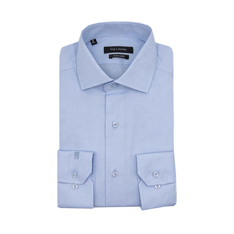 Πουκάμισο Guy Laroche σιέλ fit line GLES18264_SL_2