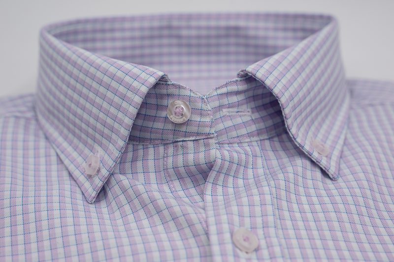 Πουκάμισο καρώ Guy Laroche ροζ regular fit GLES18309_BD_2 - Image 3