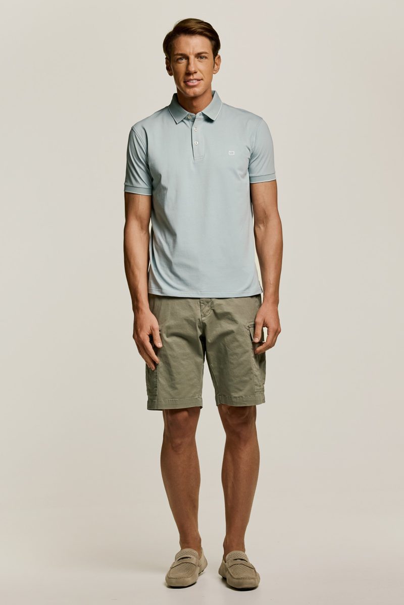 Μπλούζα πόλο Guy Laroche μέντα κοντομάνικη regular fit GLES1925_04 - Image 5