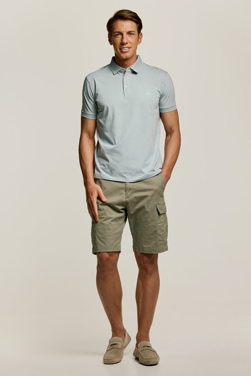 Μπλούζα πόλο Guy Laroche μέντα κοντομάνικη regular fit GLES1925_04 - Image 4