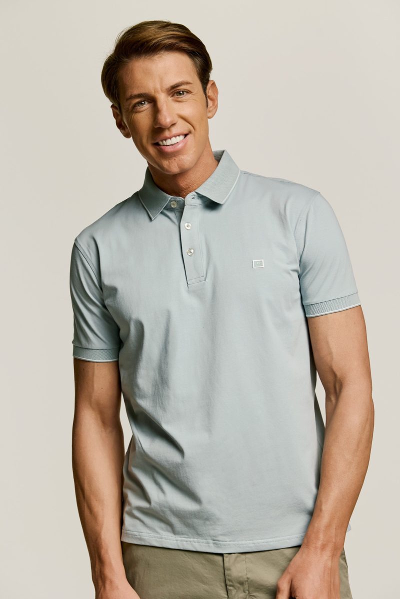 Μπλούζα πόλο Guy Laroche μέντα κοντομάνικη regular fit GLES1925_04 - Image 2
