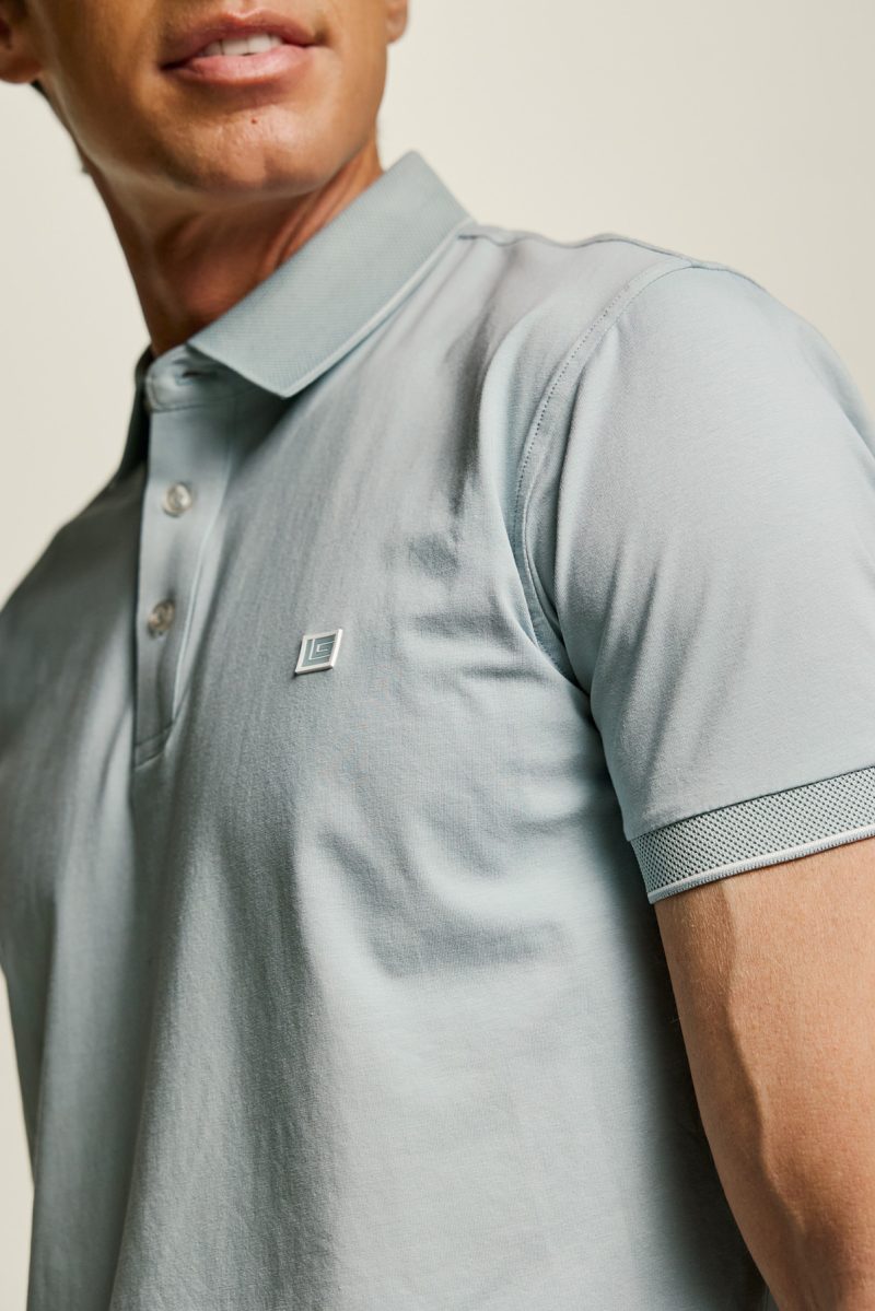 Μπλούζα πόλο Guy Laroche μέντα κοντομάνικη regular fit GLES1925_04 - Image 7
