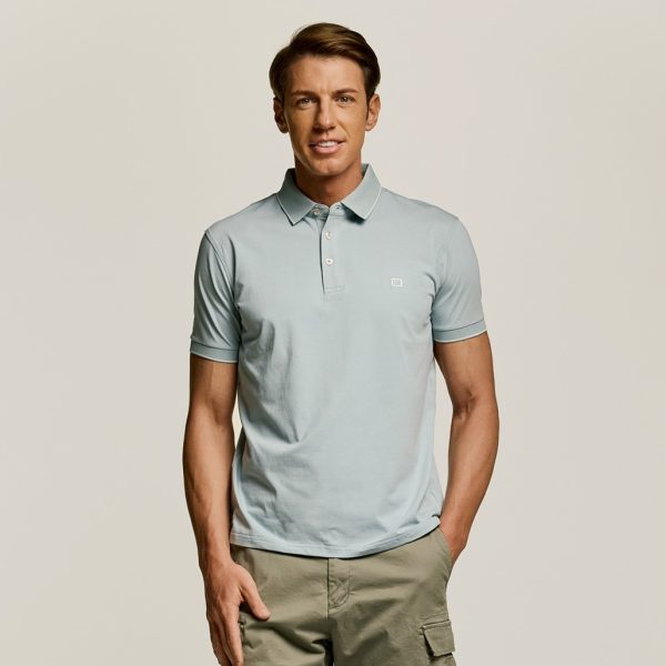 Μπλούζα πόλο Guy Laroche μέντα κοντομάνικη regular fit GLES1925_04