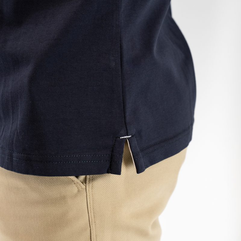 Μπλούζα πόλο Guy Laroche μπλε κοντομάνικη regular fit GLES1925_48 - Image 4
