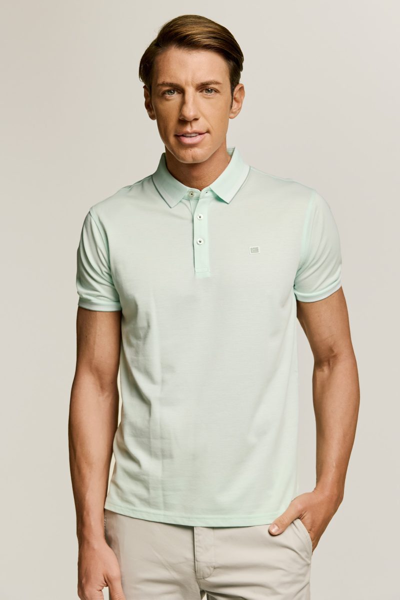 Μπλούζα πόλο Guy Laroche βεραμάν κοντομάνικη regular fit GLES1931_30 - Image 8