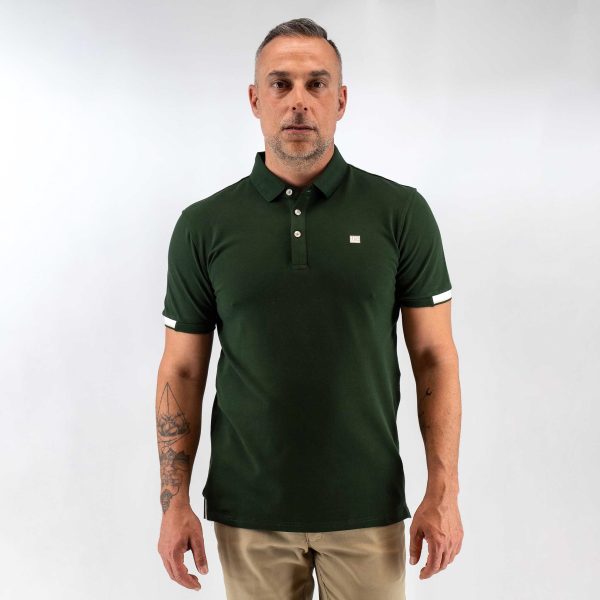 Μπλούζα πόλο Guy Laroche κυπαρισσί κοντομάνικη regular fit GLES1932_38