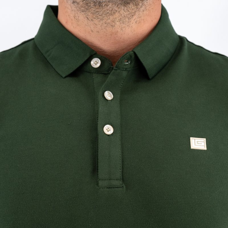 Μπλούζα πόλο Guy Laroche κυπαρισσί κοντομάνικη regular fit GLES1932_38 - Image 6