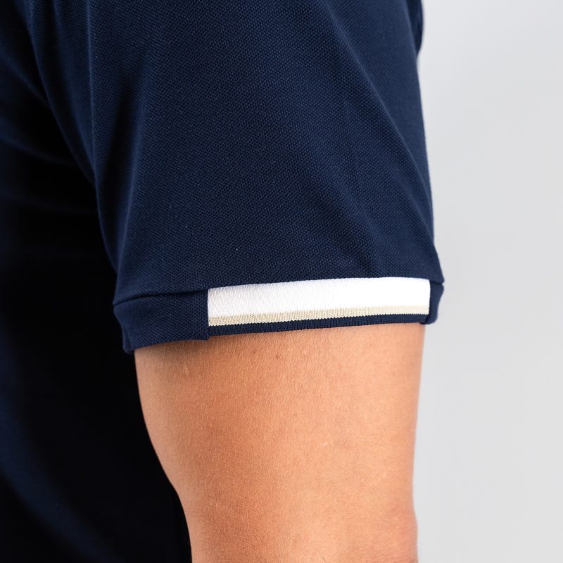 Μπλούζα πόλο Guy Laroche μπλε κοντομάνικη regular fit GLES1932_48 - Image 5