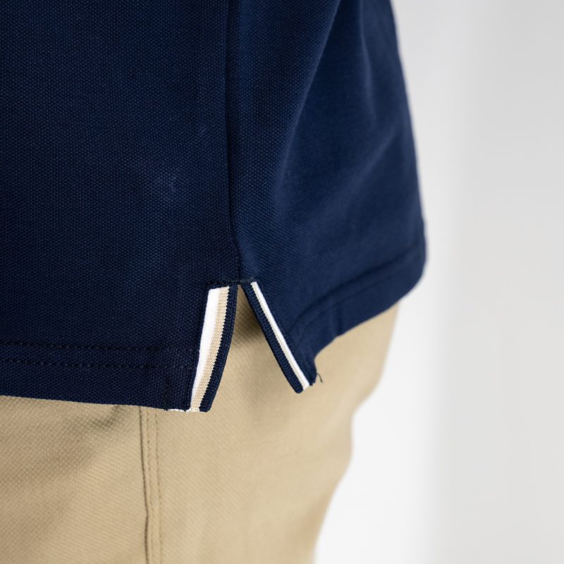 Μπλούζα πόλο Guy Laroche μπλε κοντομάνικη regular fit GLES1932_48 - Image 4