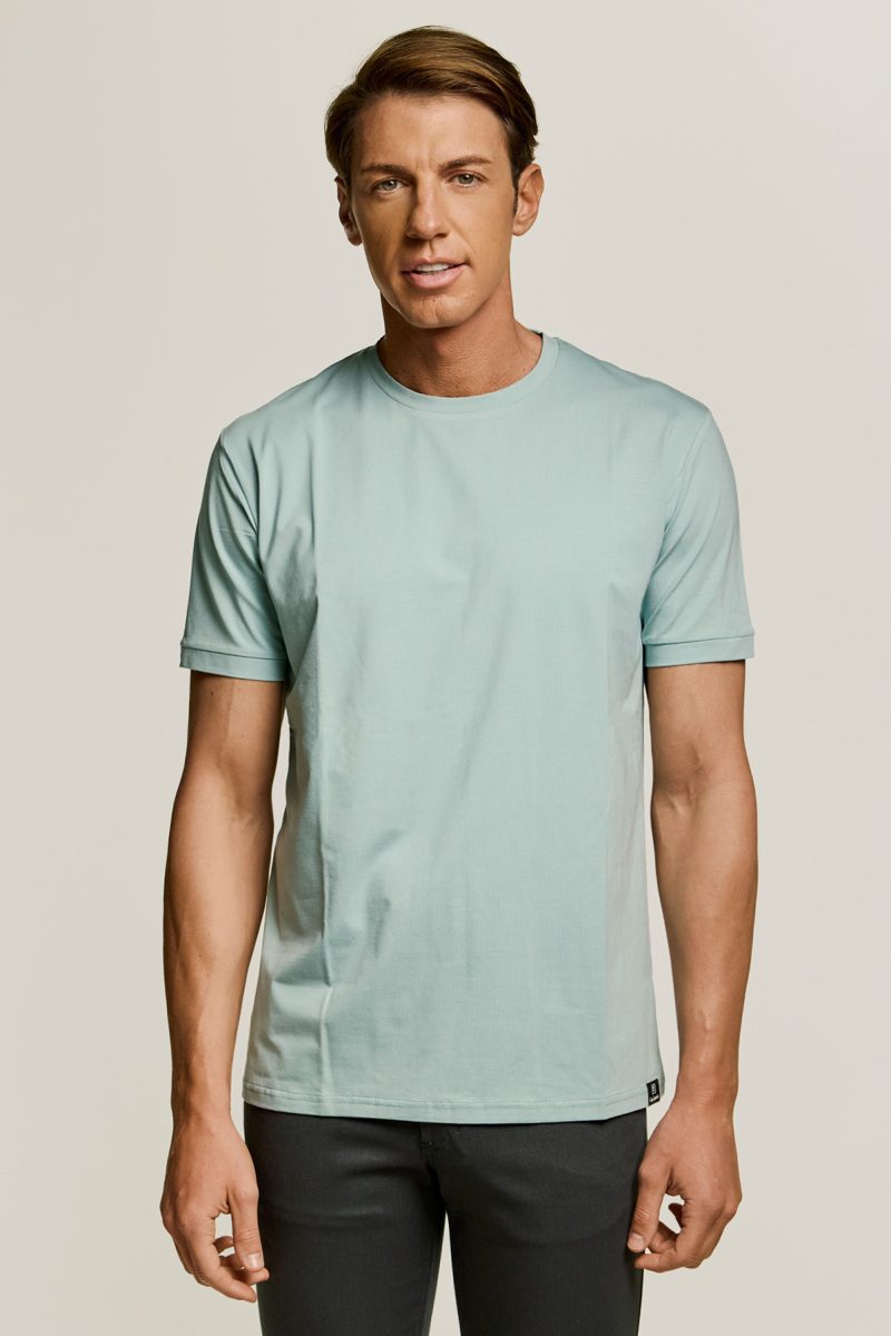 Μπλούζα t-shirt modal Guy Laroche μέντα regular fit GLES19801_7 - Image 2