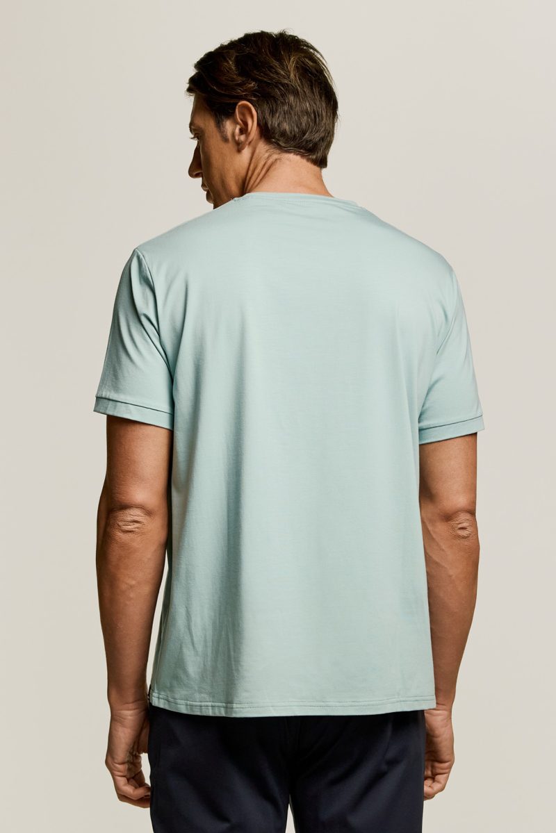Μπλούζα t-shirt modal Guy Laroche μέντα regular fit GLES19801_7 - Image 3
