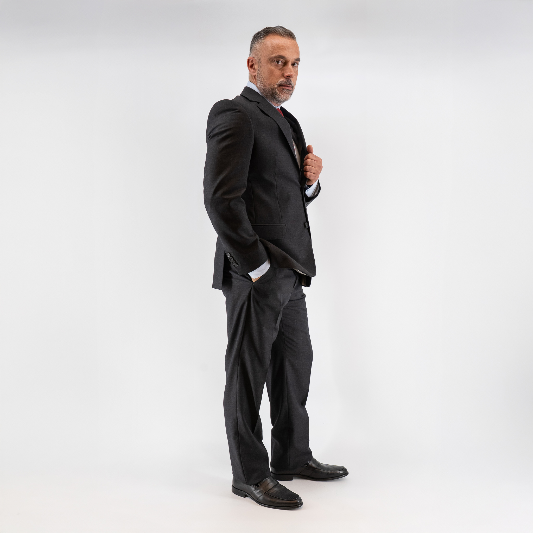 Κοστούμι Guy Laroche γκρι σκούρο fit line GL0213922_982_3 - Image 2