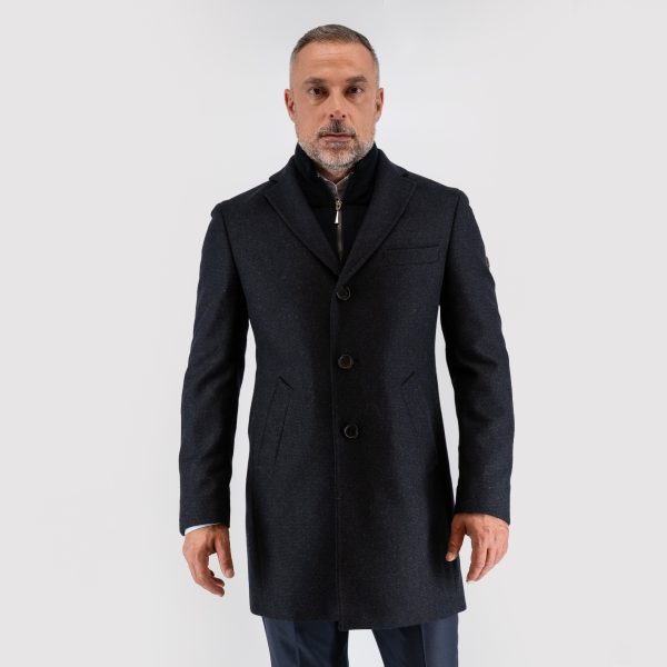 Ημίπαλτο με αποσπώμενη μόστρα Guy Laroche μπλε fit line GL2226271_K250_323