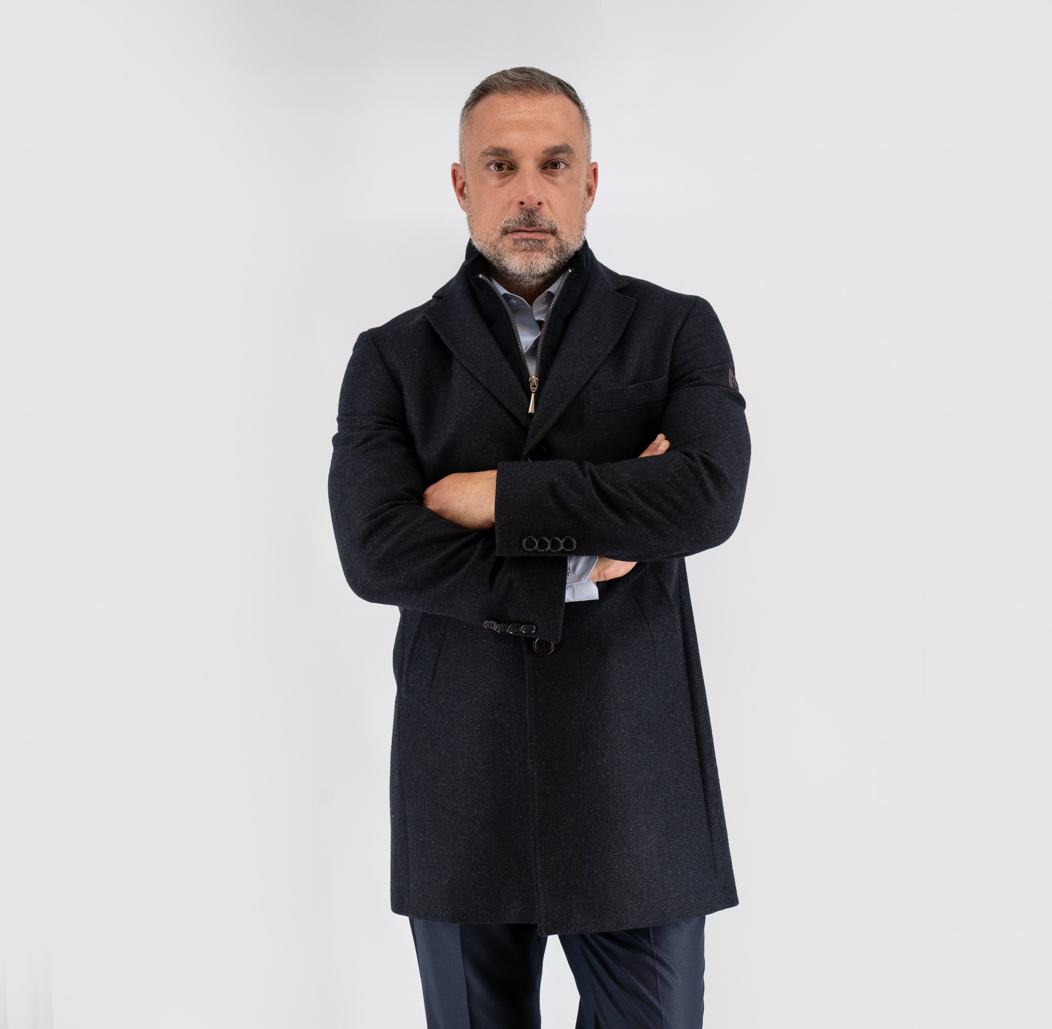 Ημίπαλτο με αποσπώμενη μόστρα Guy Laroche μπλε fit line GL2226271_K250_323 - Image 3