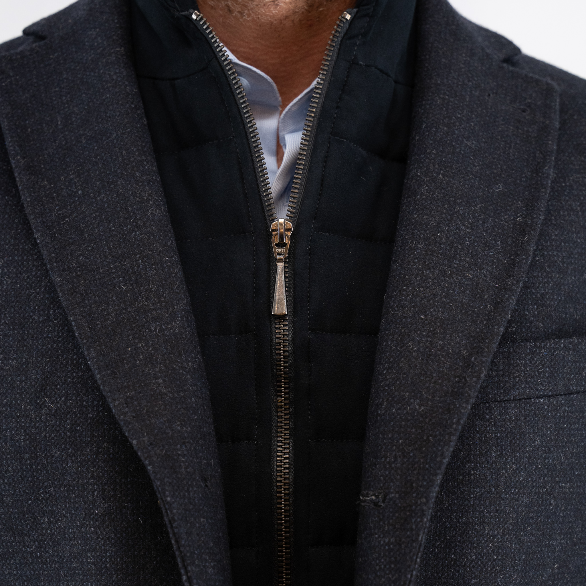 Ημίπαλτο με αποσπώμενη μόστρα Guy Laroche μπλε fit line GL2226271_K250_323 - Image 5