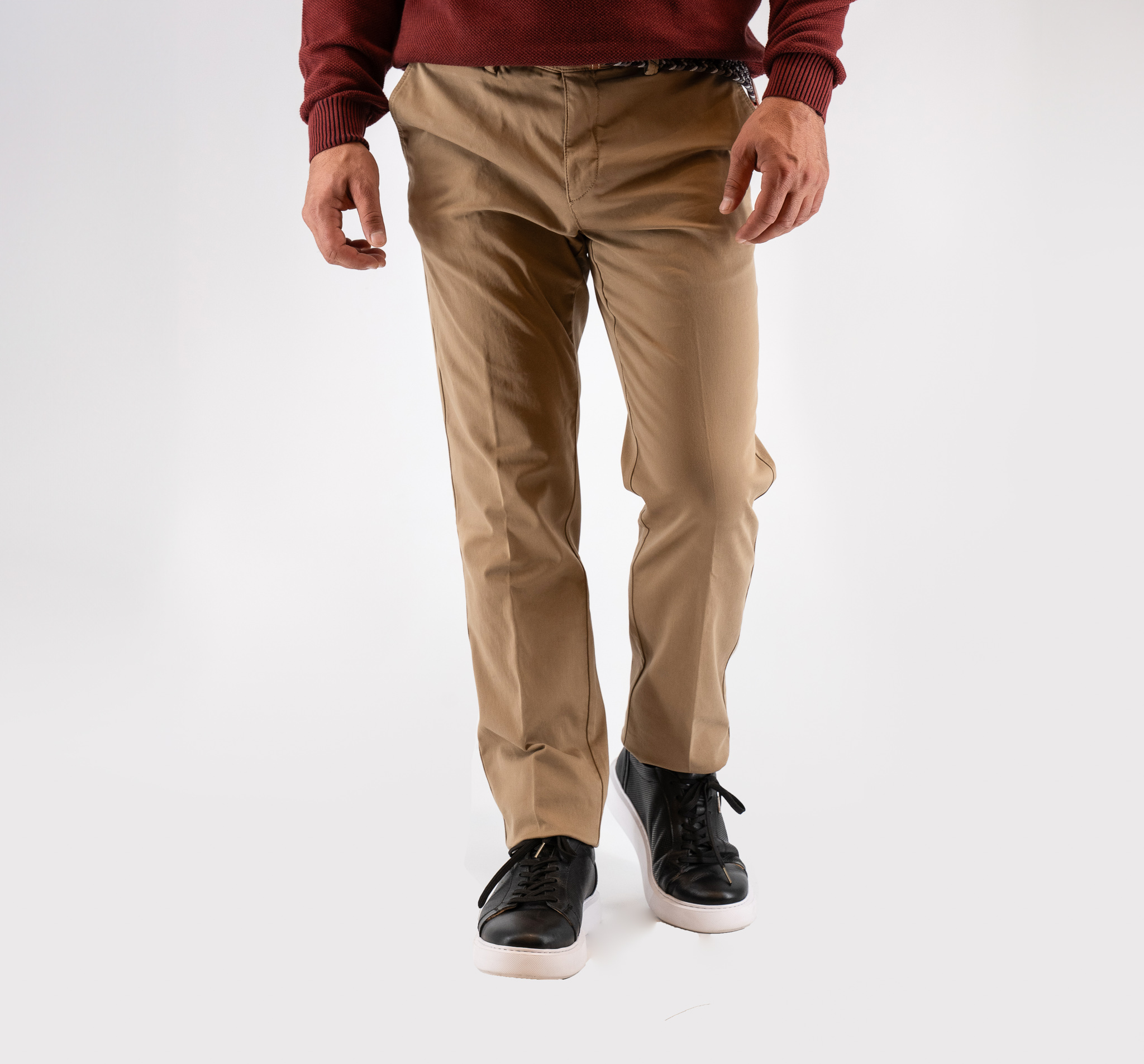 Παντελόνι chinos Guy Laroche μπεζ fit line GL2325165_71155_10
