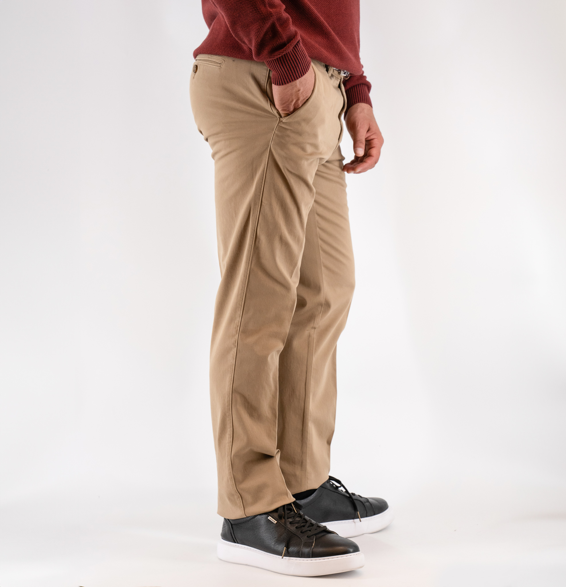 Παντελόνι chinos Guy Laroche μπεζ fit line GL2325165_71155_10 - Image 3