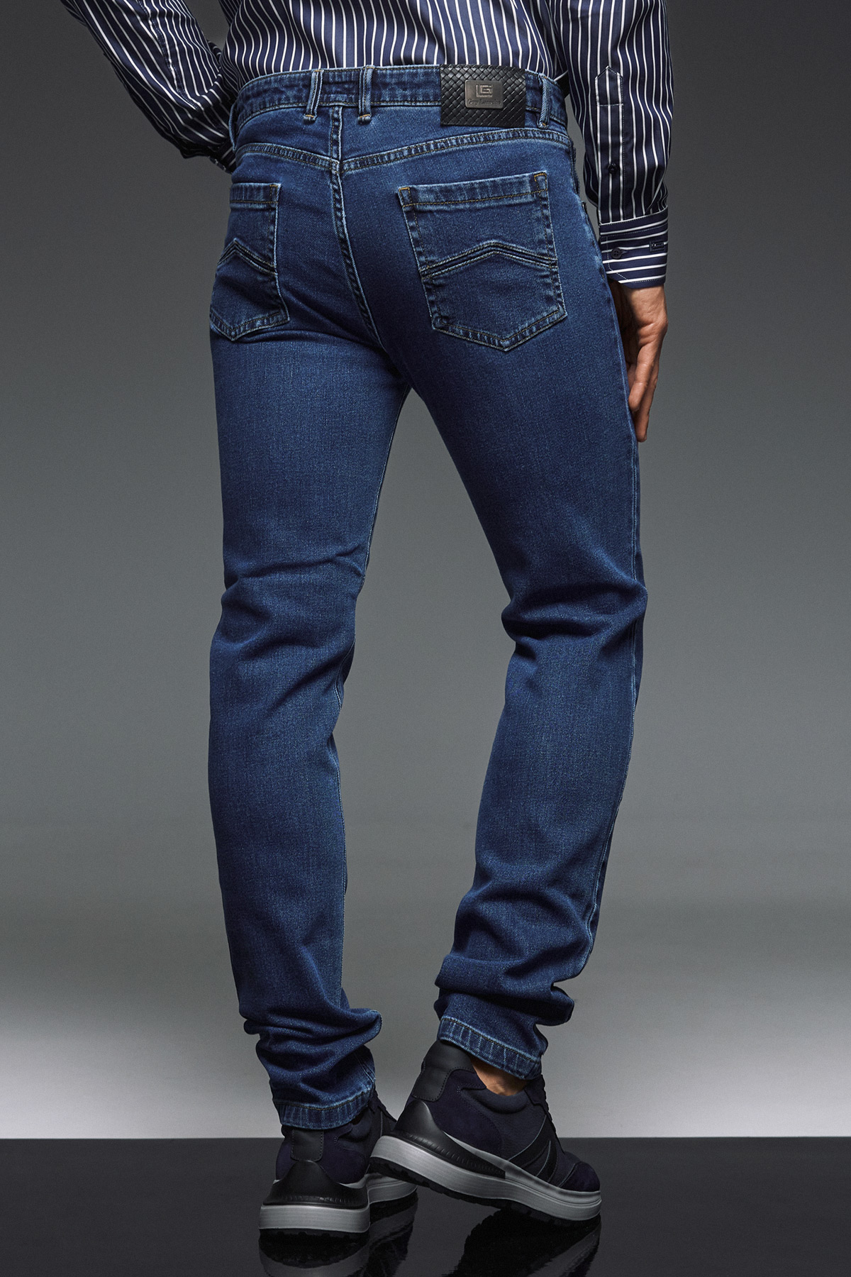 Παντελόνι Jean Guy Laroche μπλε regular fit GL2325176_58817_2 - Image 5