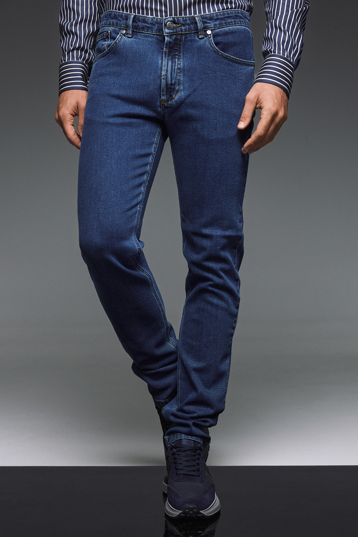 Παντελόνι Jean Guy Laroche μπλε regular fit GL2325176_58817_2 - Image 2