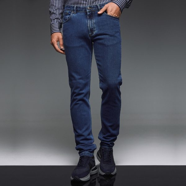Παντελόνι Jean Guy Laroche μπλε regular fit GL2325176_58817_2