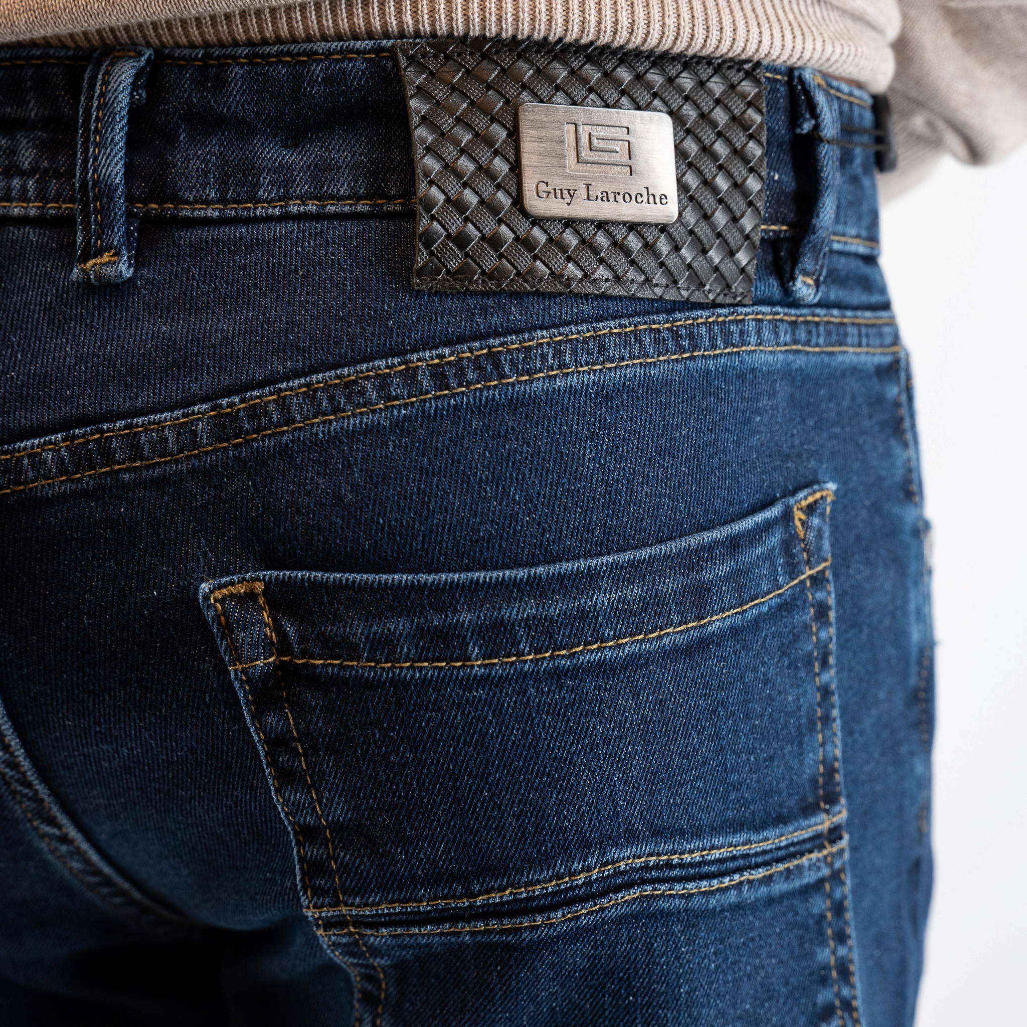 Παντελόνι Jean Guy Laroche μπλε regular fit GL2325176_58817_2 - Image 3