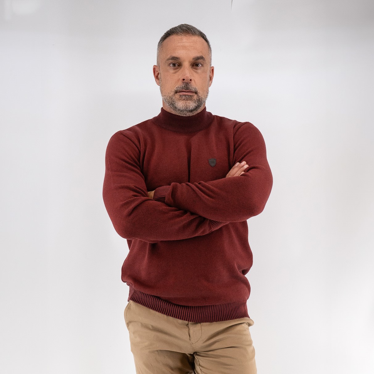 Πλεκτό λουπέτο Guy Laroche κεραμιδί regular fit GL2329204_25 - Image 3