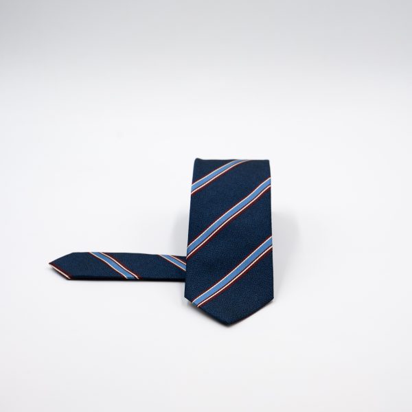 Γραβάτα μεταξωτή Guy Laroche μπλε ριγέ GL25Τ044_2