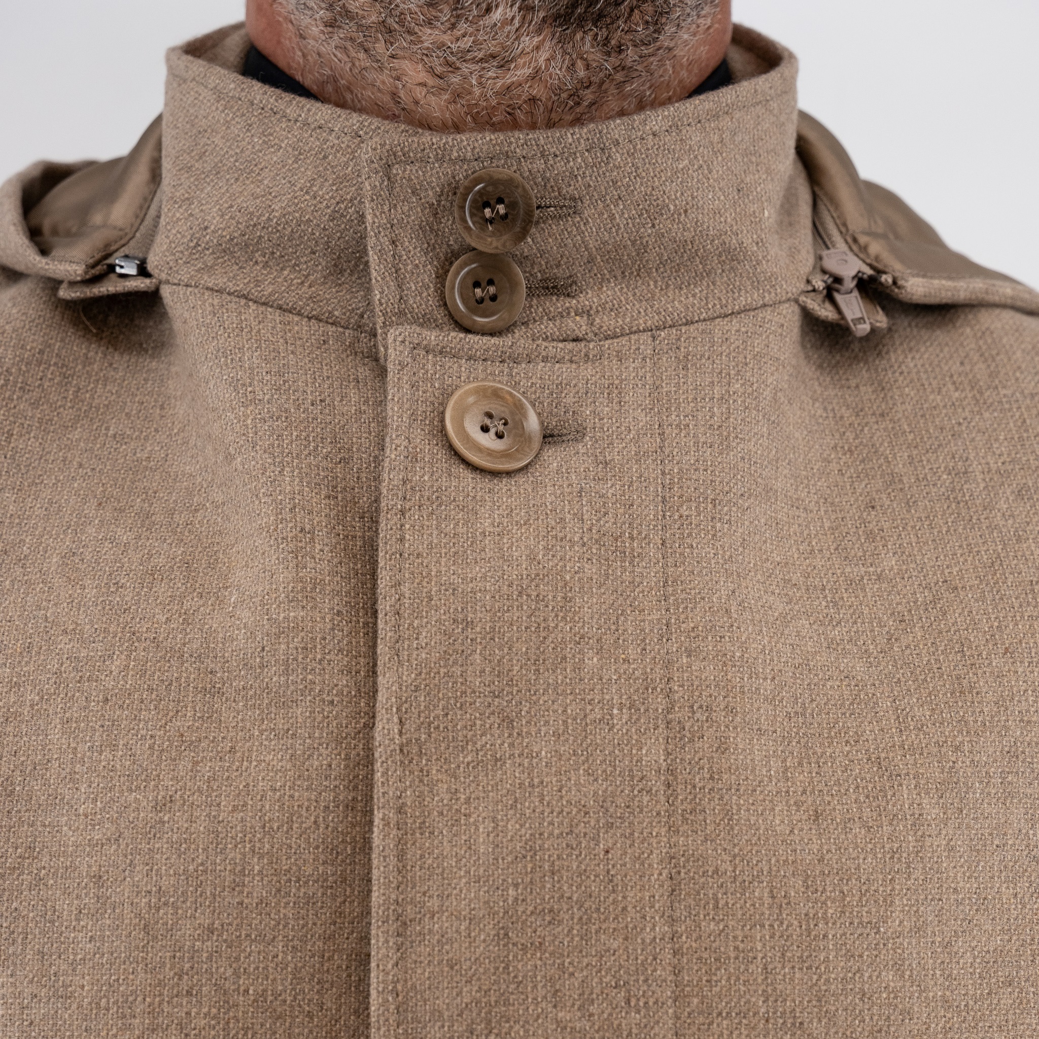 Ημίπαλτο μάο με κουκούλα Guy Laroche μπεζ fit line GLDW26323_80255_213 - Image 8