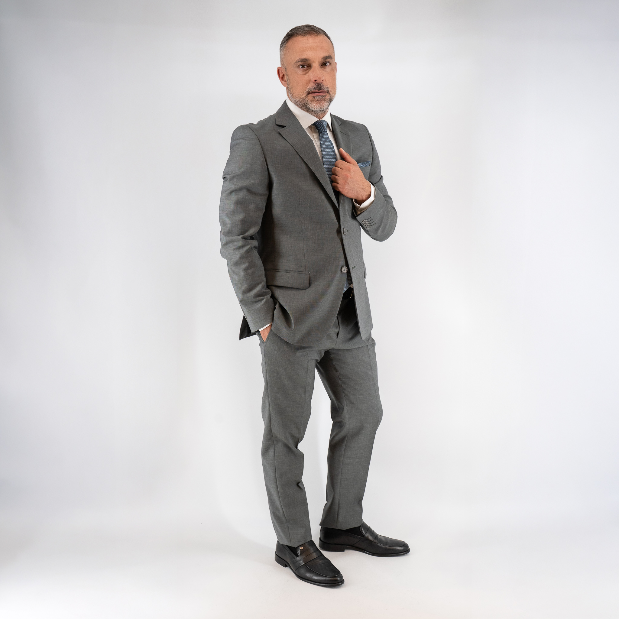 Κοστούμι Guy Laroche γκρι fit line GLES11402_SL302_61 - Image 4