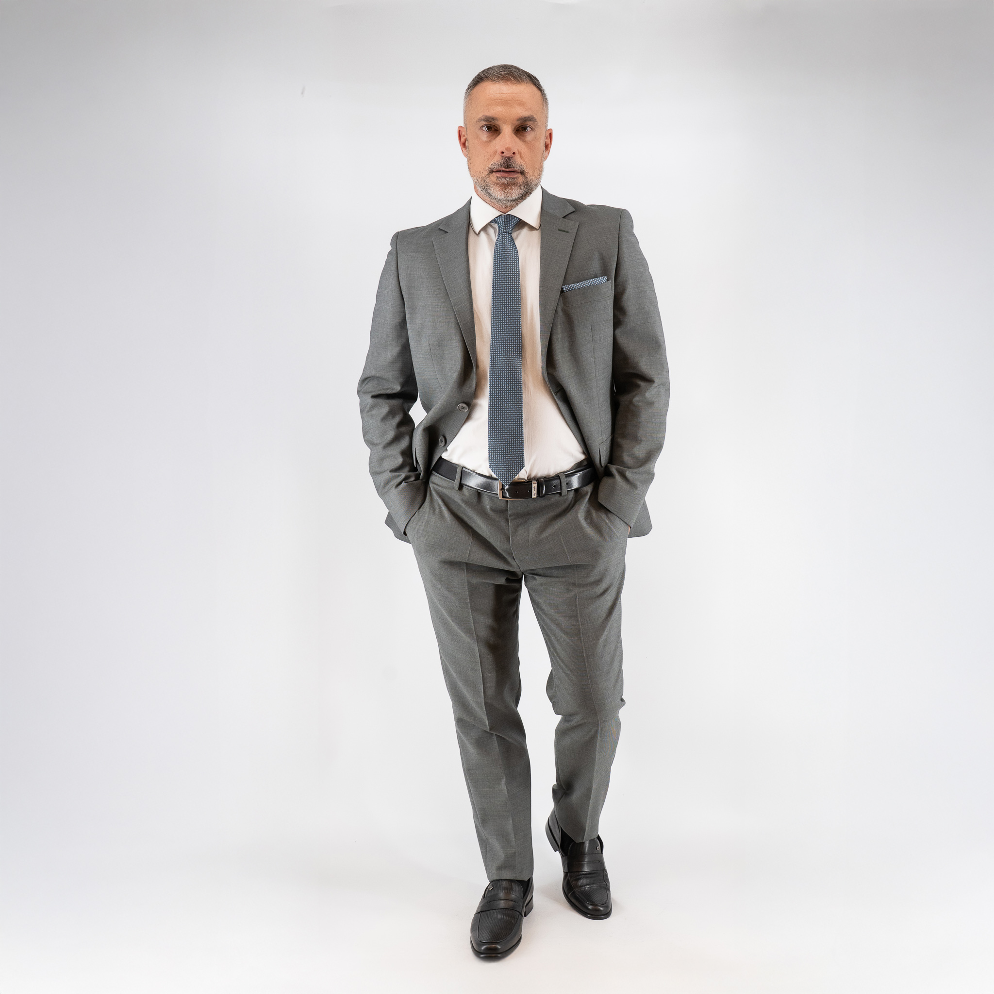 Κοστούμι Guy Laroche γκρι fit line GLES11402_SL302_61