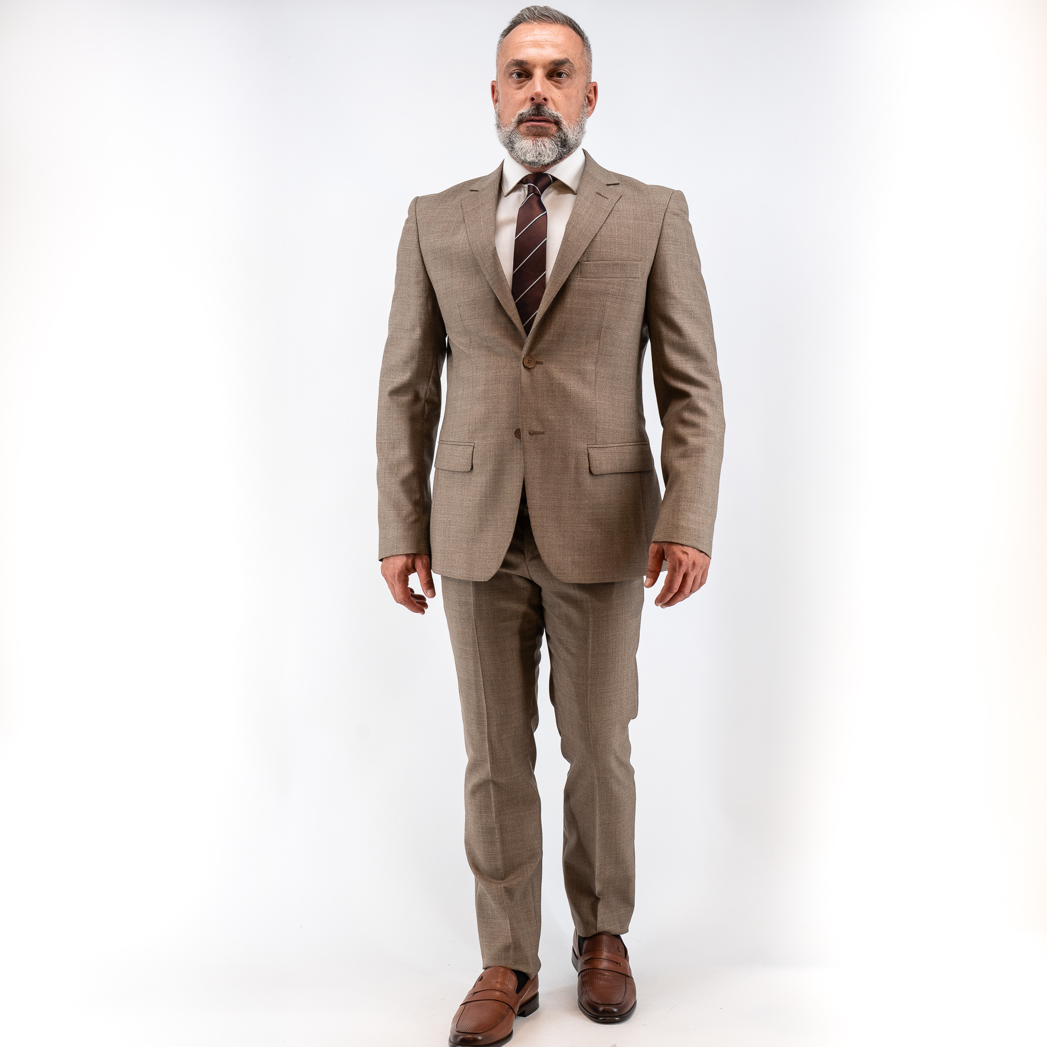 Κοστούμι Guy Laroche μόκα fit line GLEW21115_10121_86