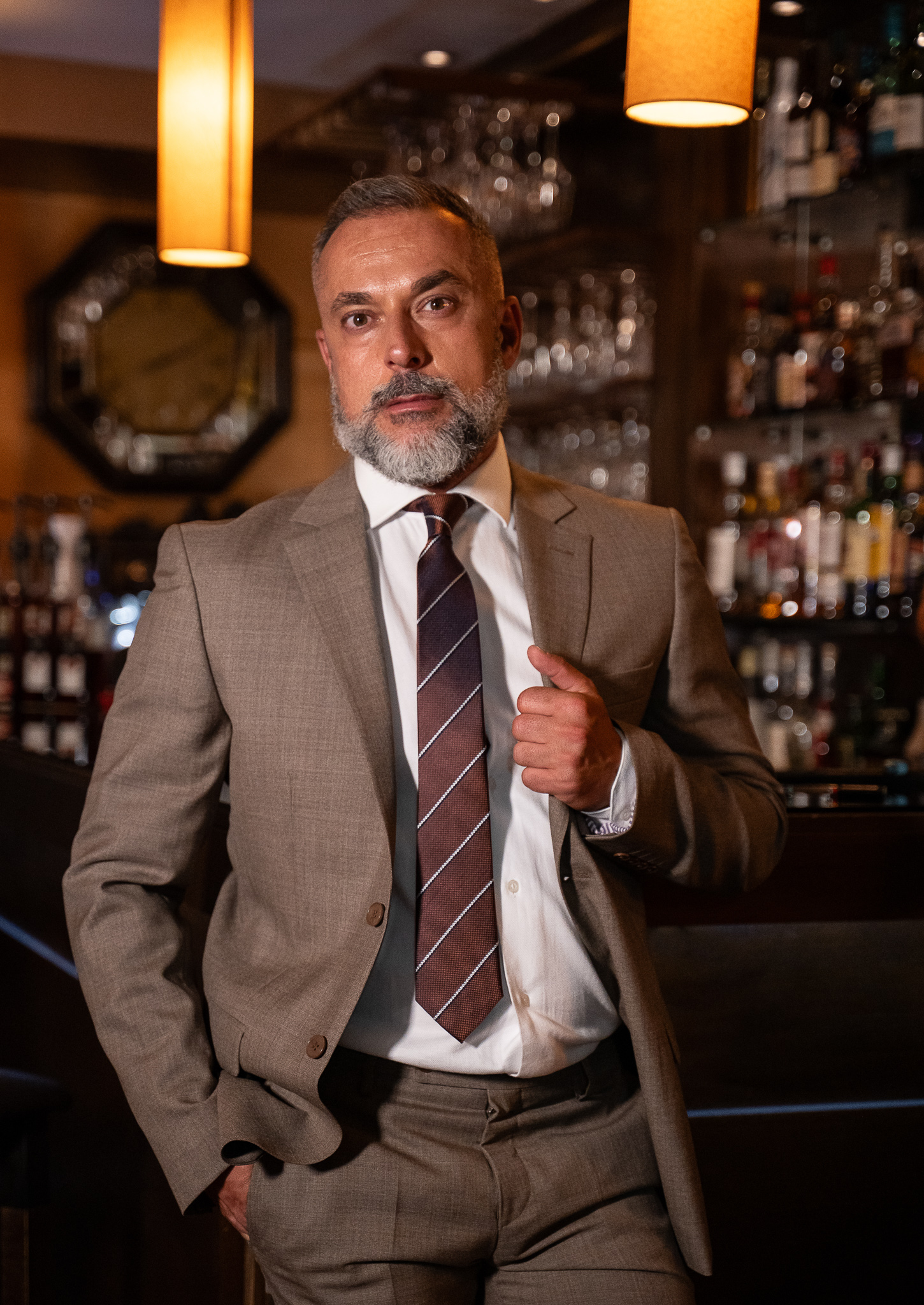 Κοστούμι Guy Laroche μόκα fit line GLEW21115_10121_86 - Image 10