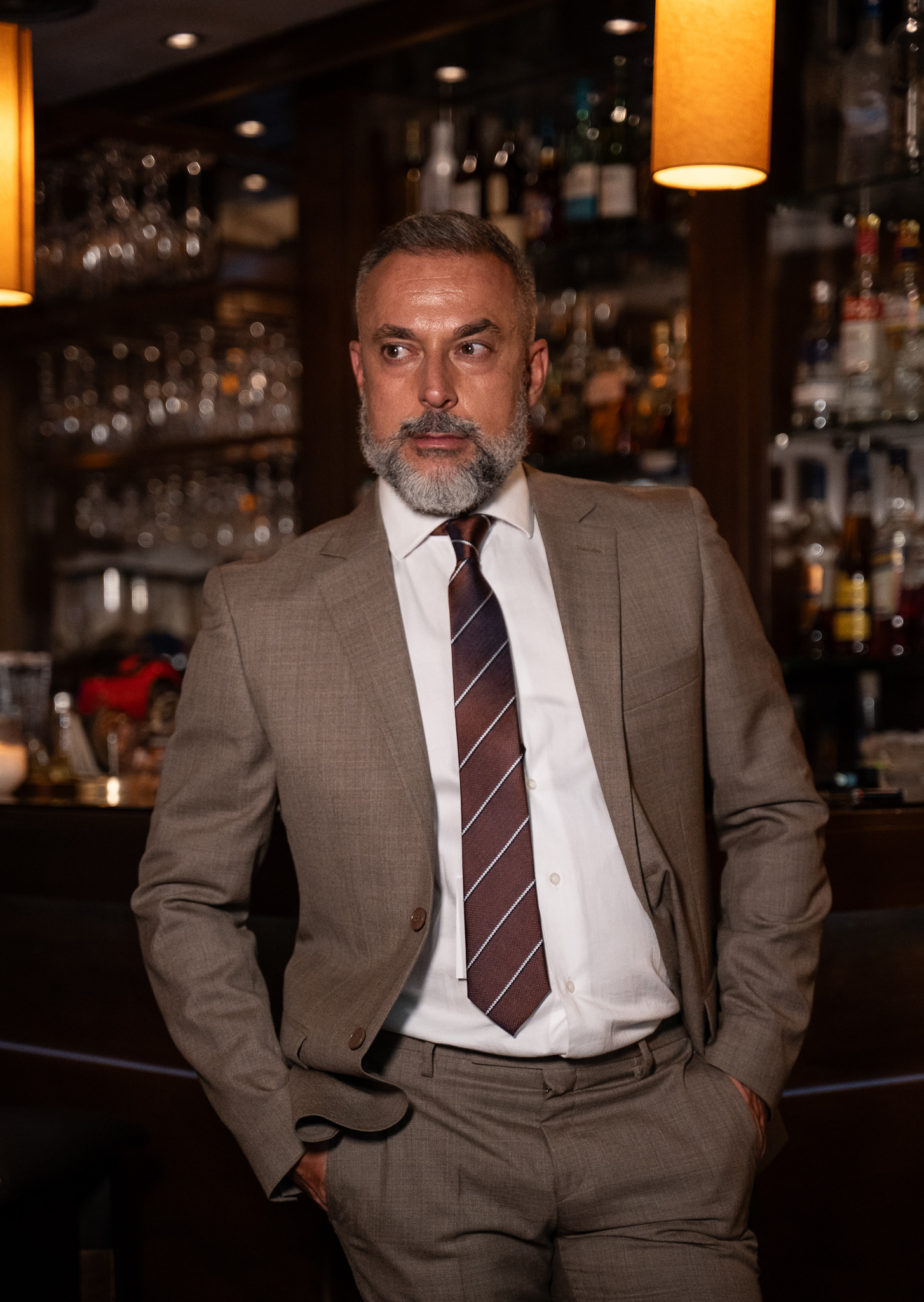 Κοστούμι Guy Laroche μόκα fit line GLEW21115_10121_86 - Image 11