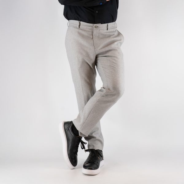 Παντελόνι με λάστιχο Guy Laroche γκρι αρζάν modern fit GLEW22004_2088_1 - 48, Γκρι Αρζάν