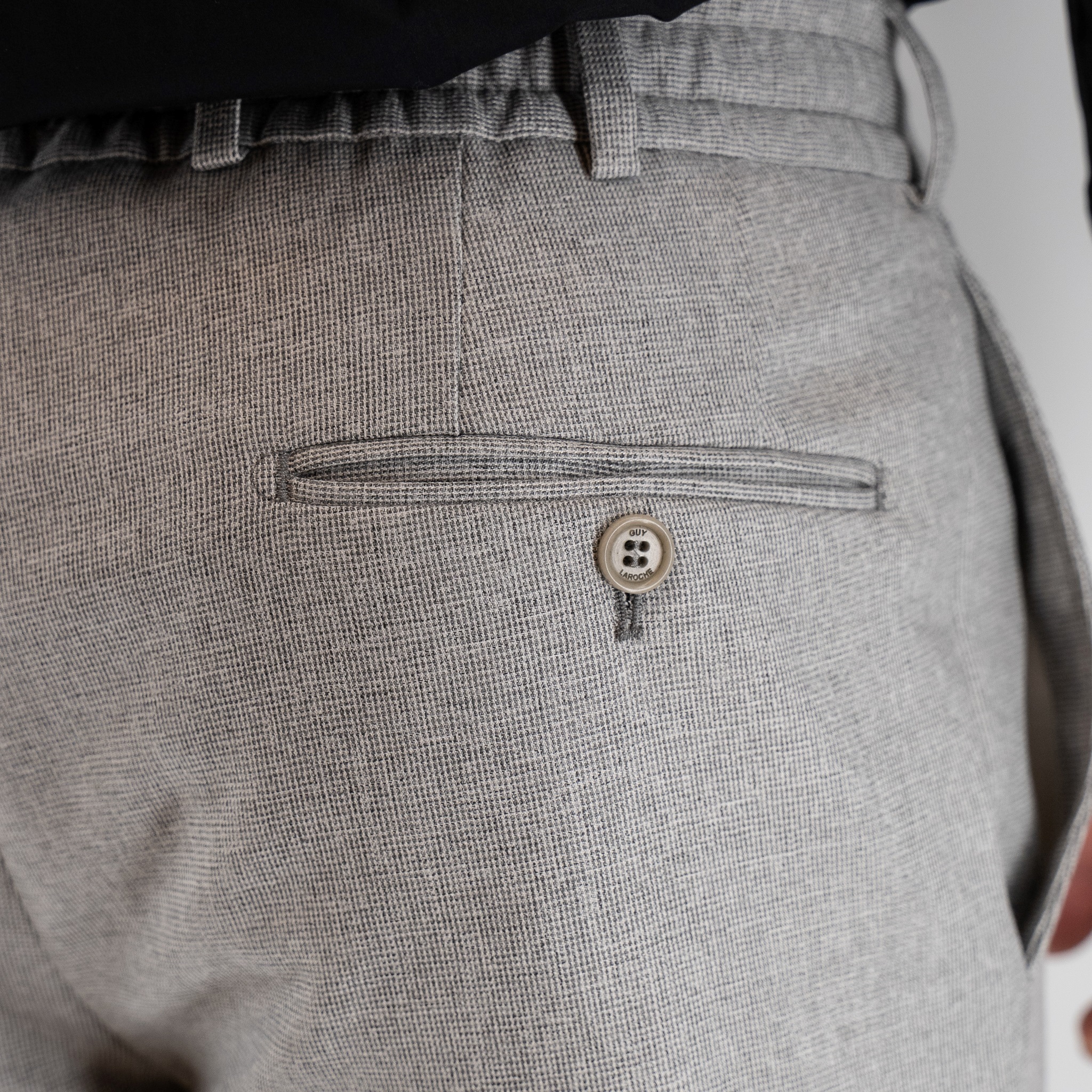 Παντελόνι με λάστιχο Guy Laroche γκρι αρζάν modern fit GLEW22004_2088_1 - Image 4