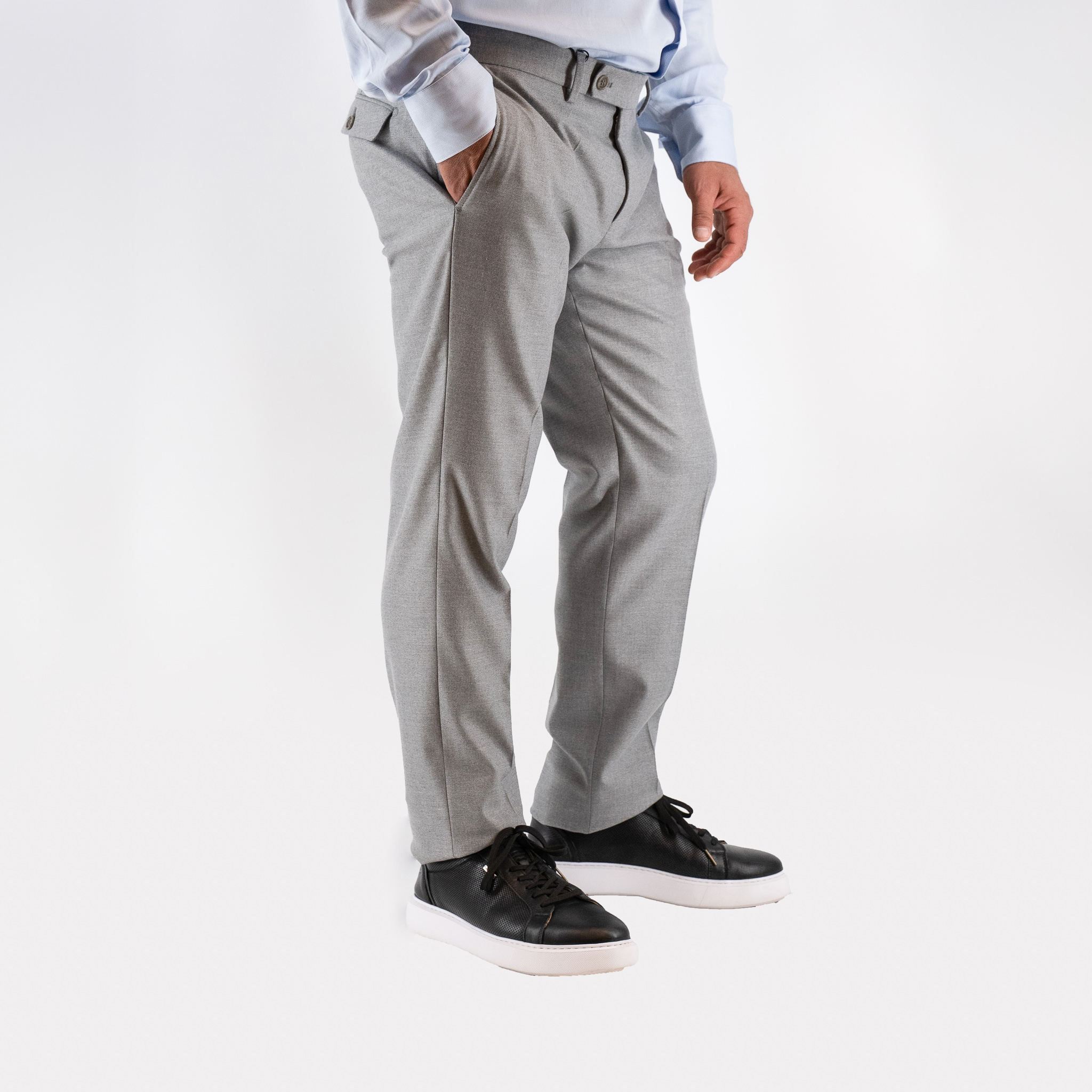 Παντελόνι Guy Laroche γκρι αρζάν modern fit GLEW22615_2081TR_303 - Image 2