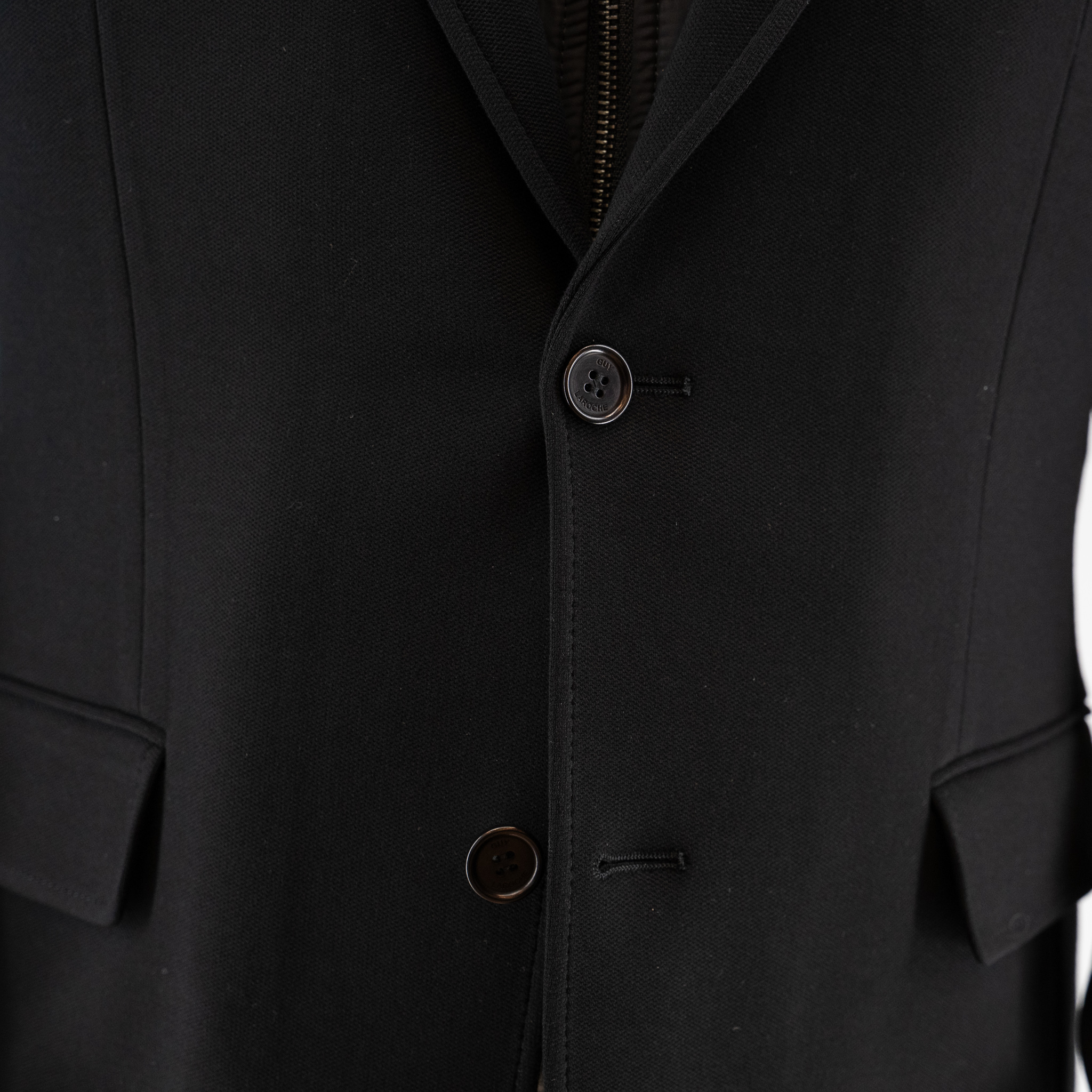 Σακάκι Guy Laroche μαύρο με αποσπώμενη κουκούλα fit line GLEW23003_10121K_F_10 - Image 6