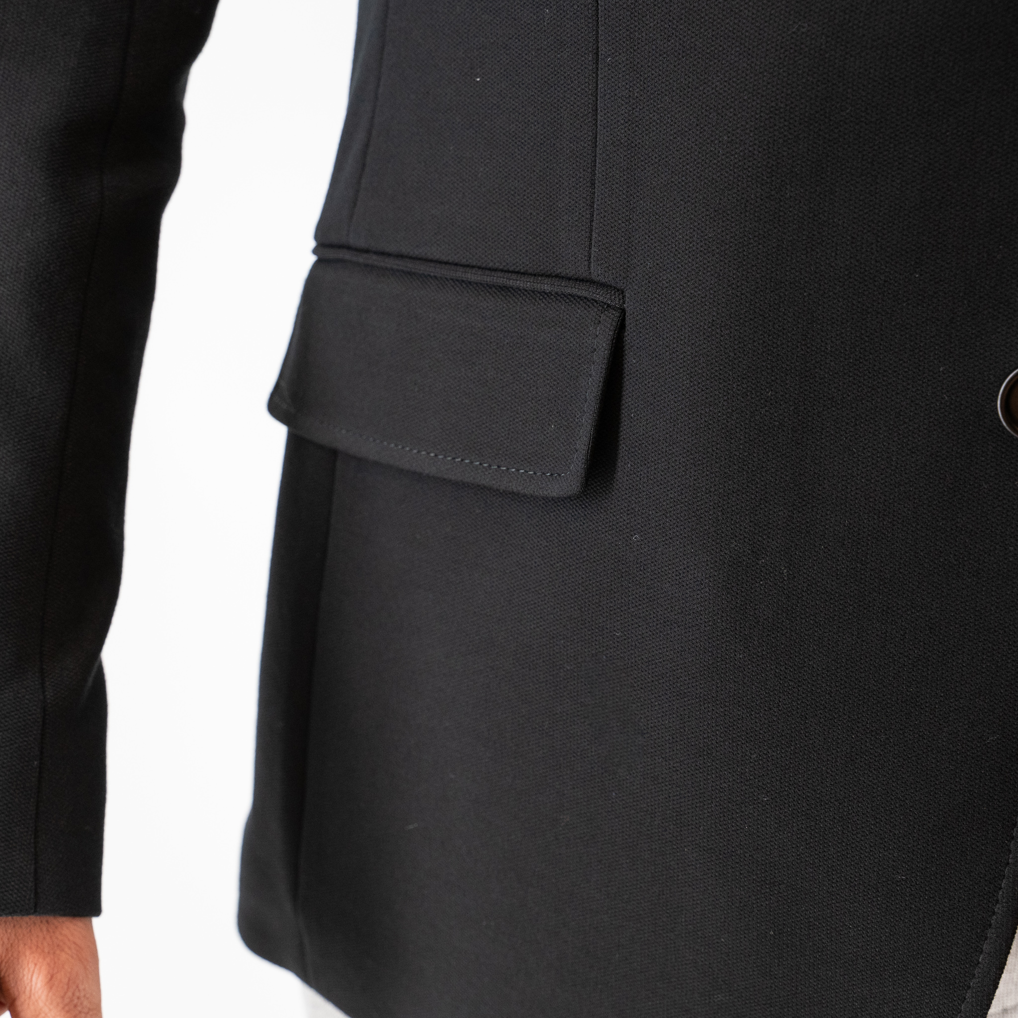 Σακάκι Guy Laroche μαύρο με αποσπώμενη κουκούλα fit line GLEW23003_10121K_F_10 - Image 5