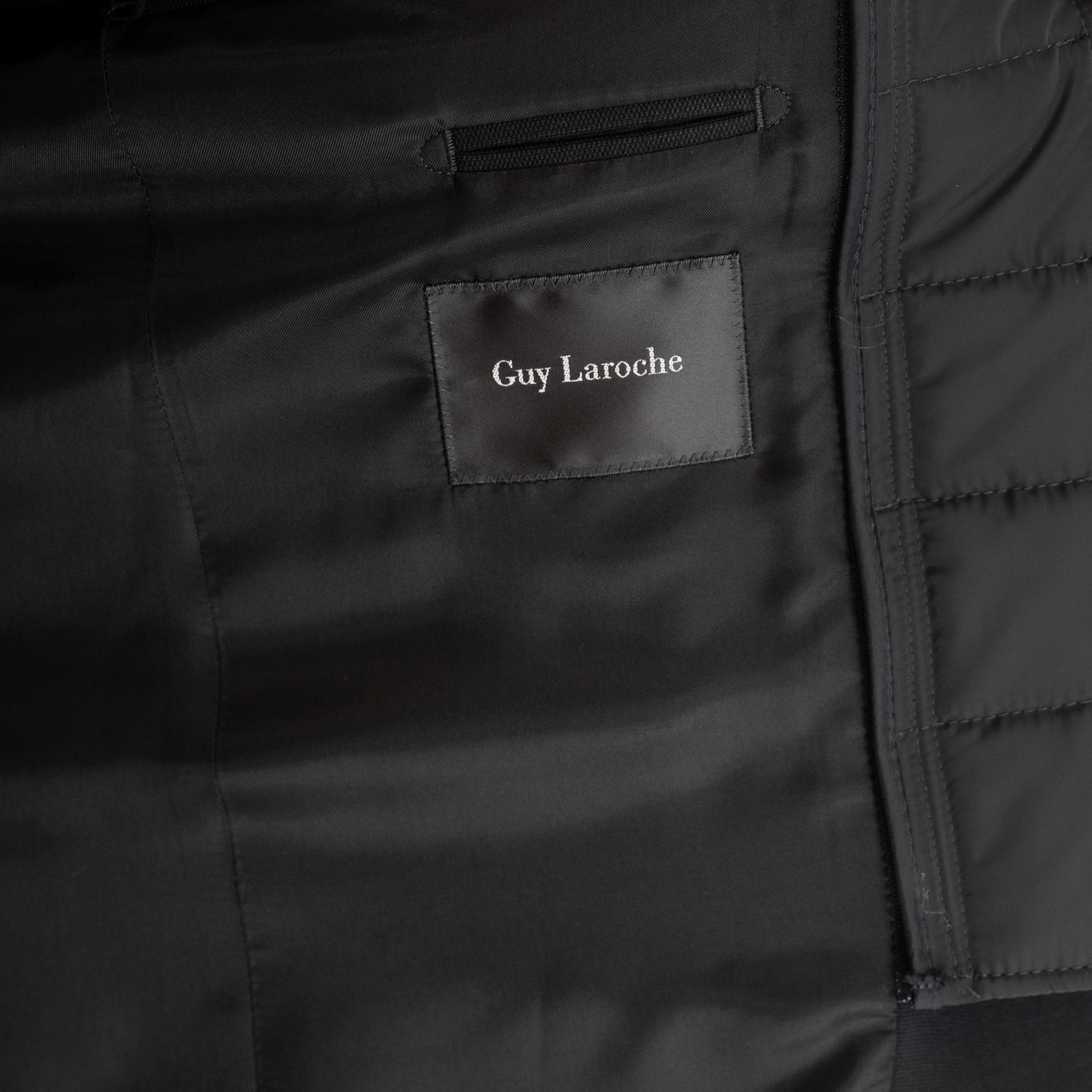 Σακάκι Guy Laroche μαύρο με αποσπώμενη κουκούλα fit line GLEW23003_10121K_F_10 - Image 4