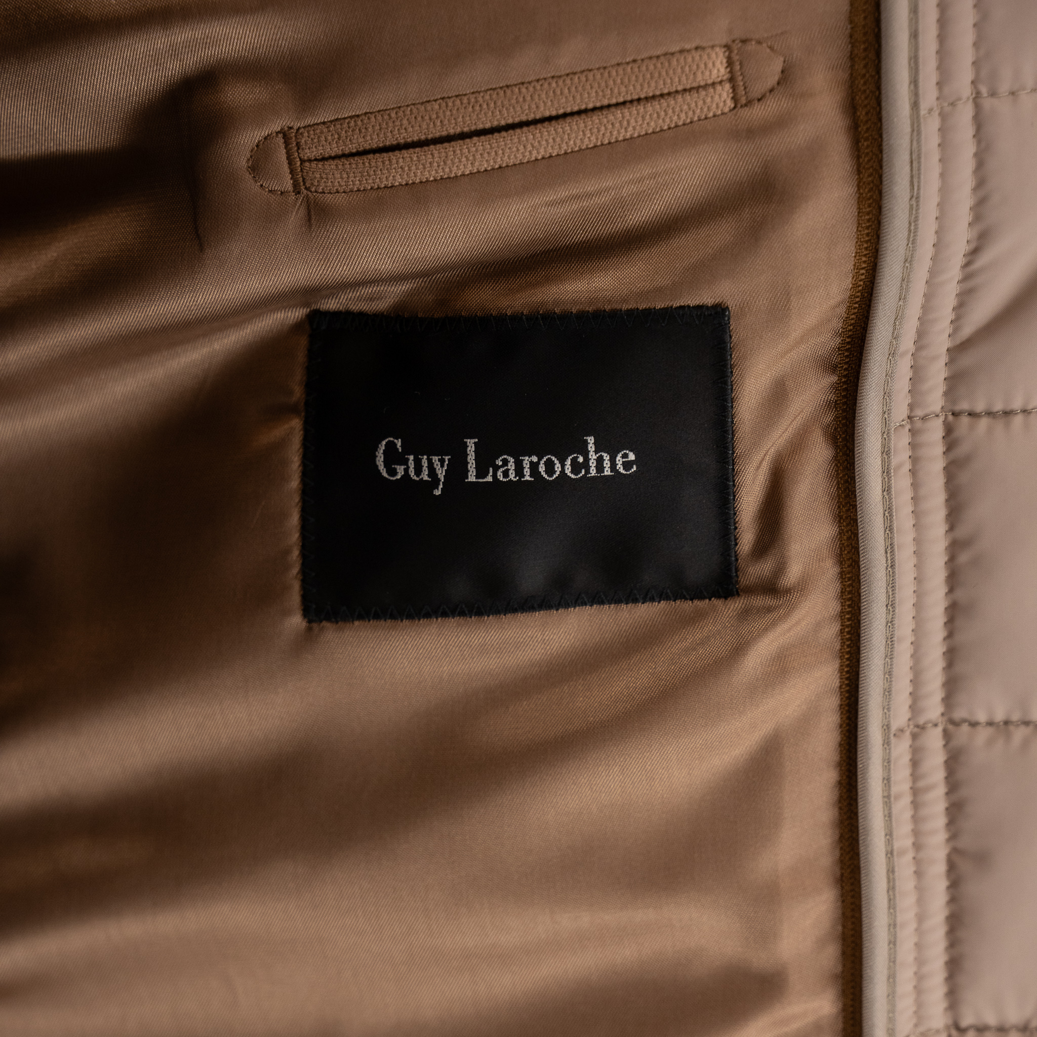 Σακάκι Guy Laroche μπεζ με αποσπώμενη κουκούλα fit line GLEW23003_10121K_F_40 - Image 9