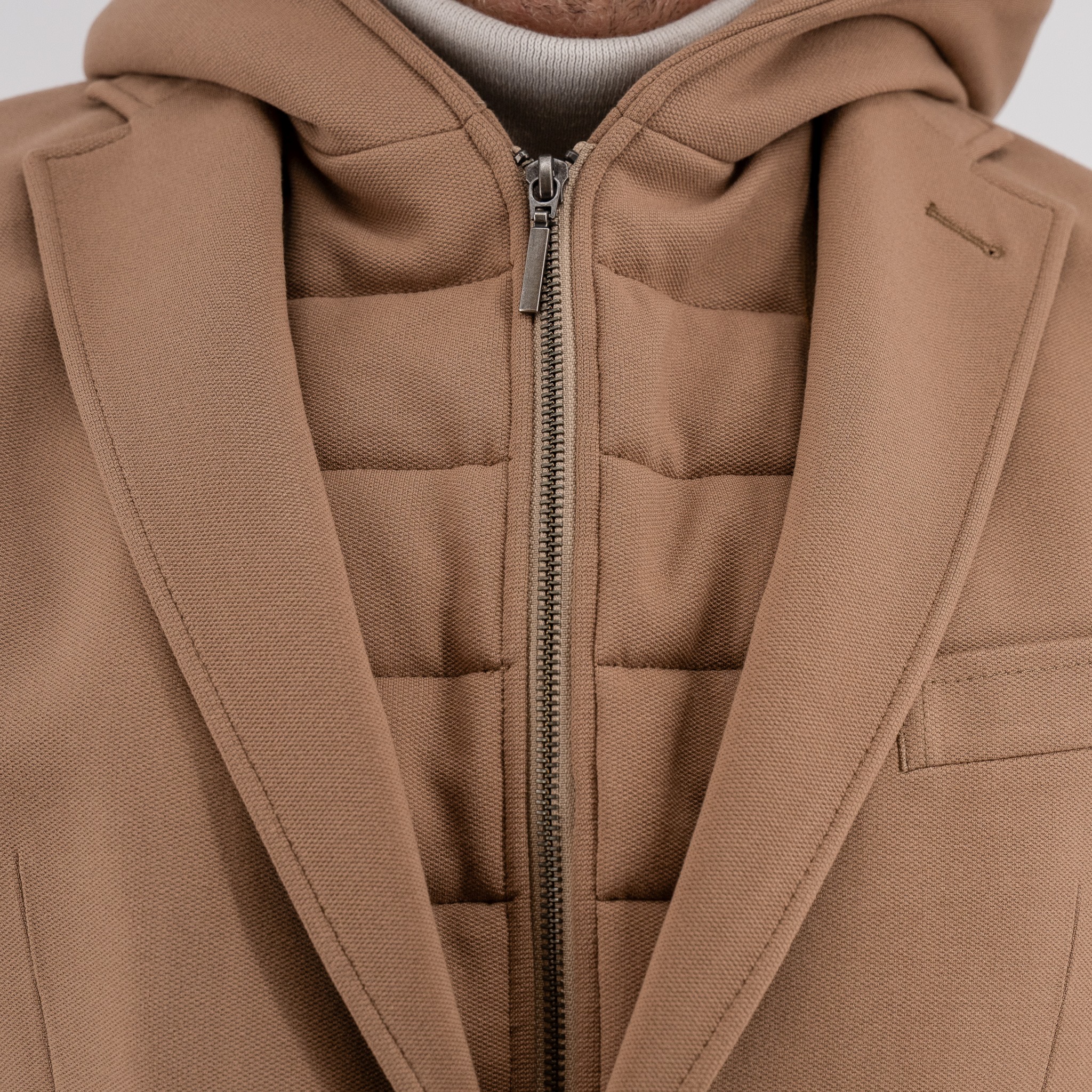 Σακάκι Guy Laroche μπεζ με αποσπώμενη κουκούλα fit line GLEW23003_10121K_F_40 - Image 20