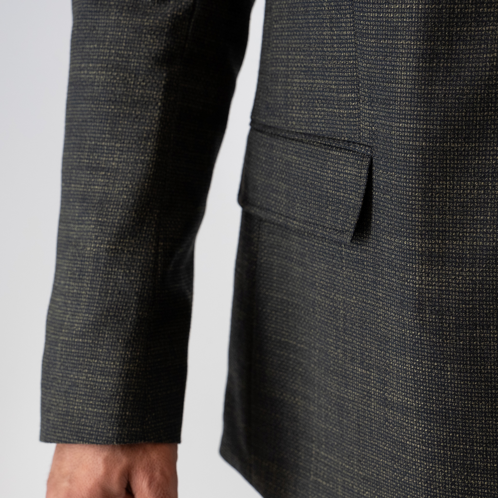 Σακάκι Guy Laroche λαδί με αποσπώμενη μόστρα fit line GLEW23605_10121VF_5 - Image 7