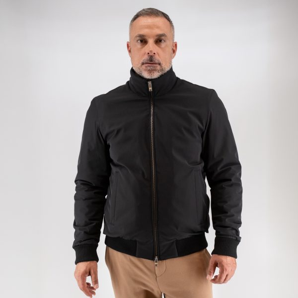 Μπουφάν κοντό bomber Guy Laroche μαύρο regular fit GLEW242977_1 - 50, Μαύρο