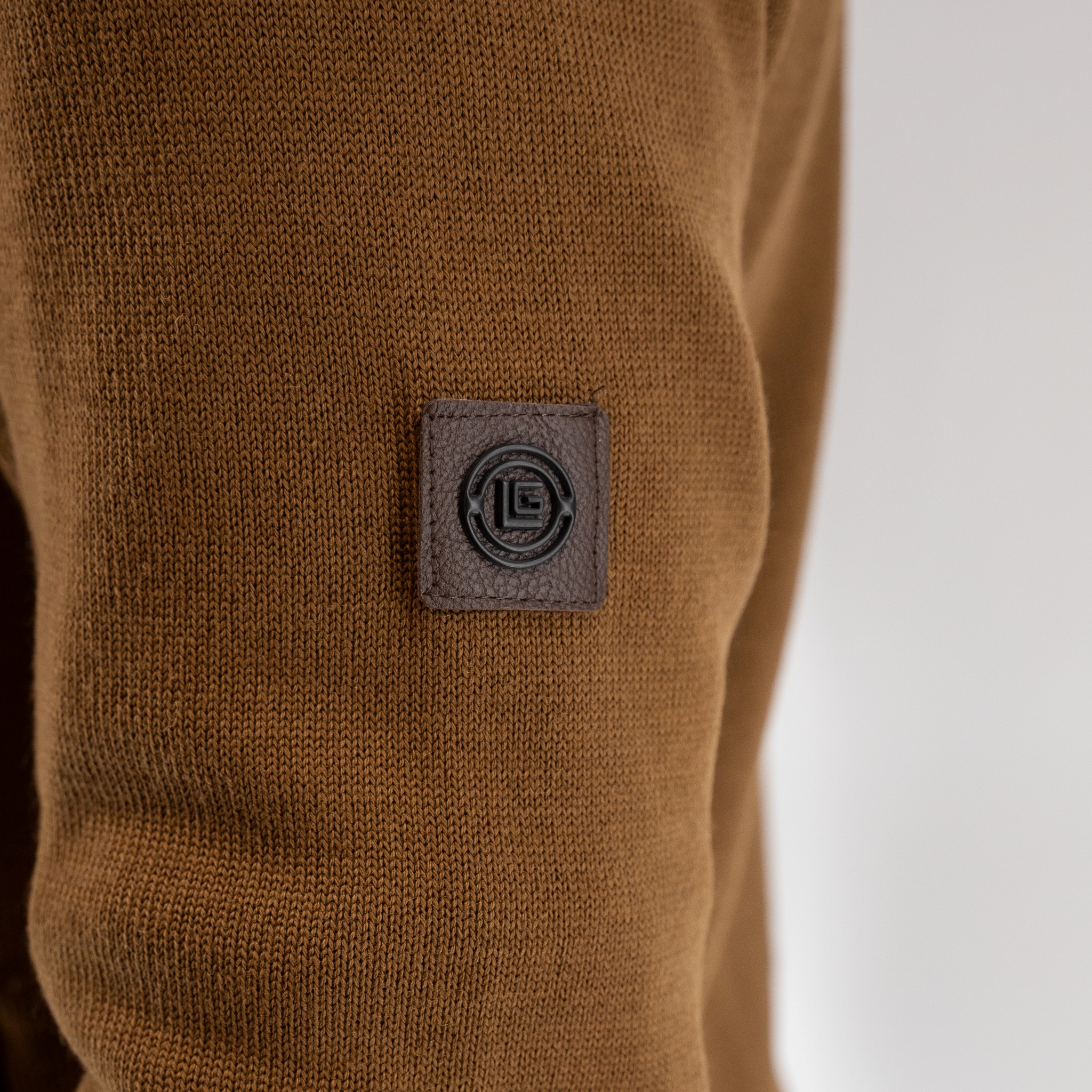 Ζακέτα μάλλινη με φόδρα Guy Laroche μελί comfort fit GLEW27001_12 - Image 7